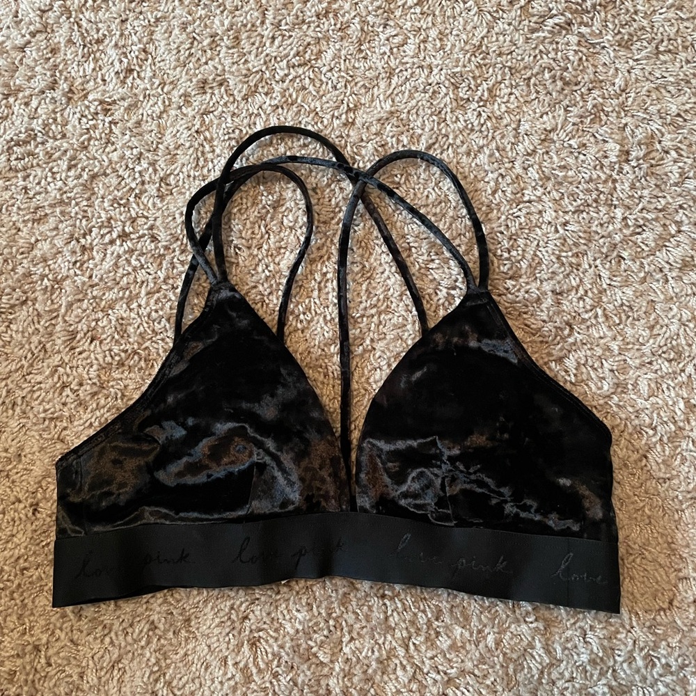 Victoria’s Secret velvet strappy bra